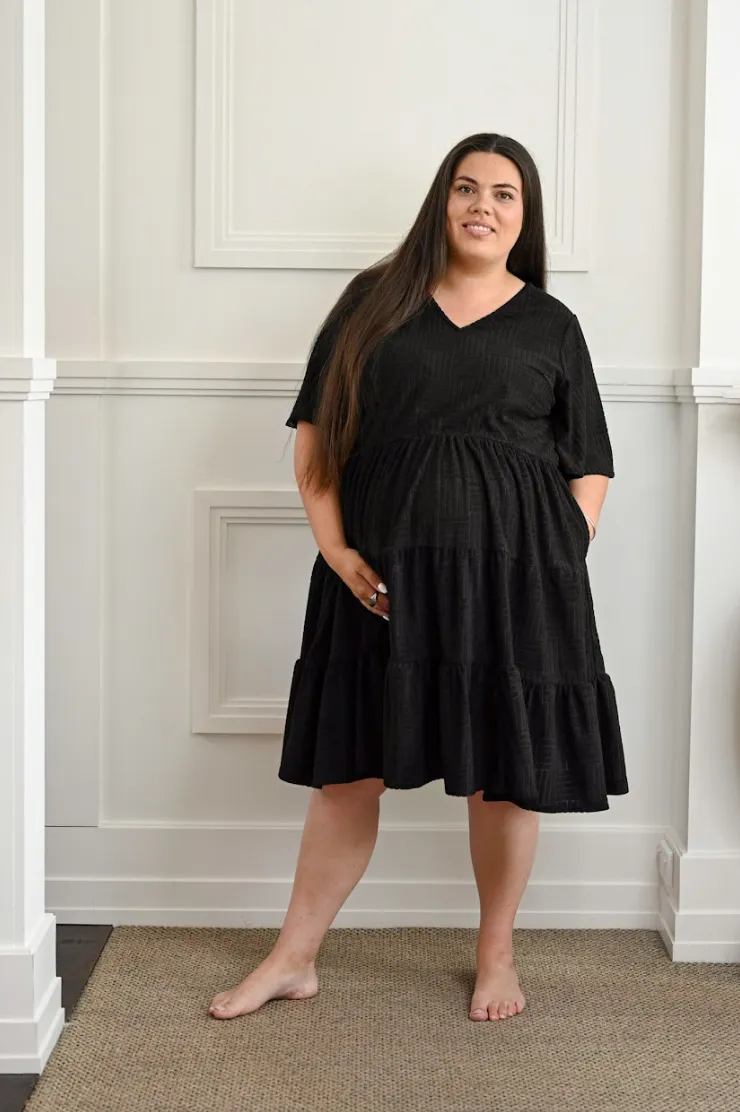Teri Towel Dress - Black