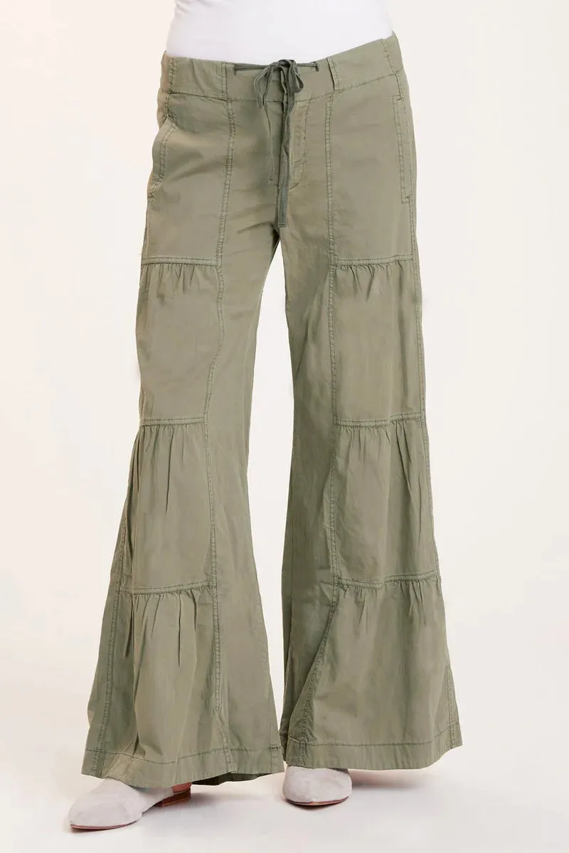 Terraced Wide Leg Pant - Hillside Pigment