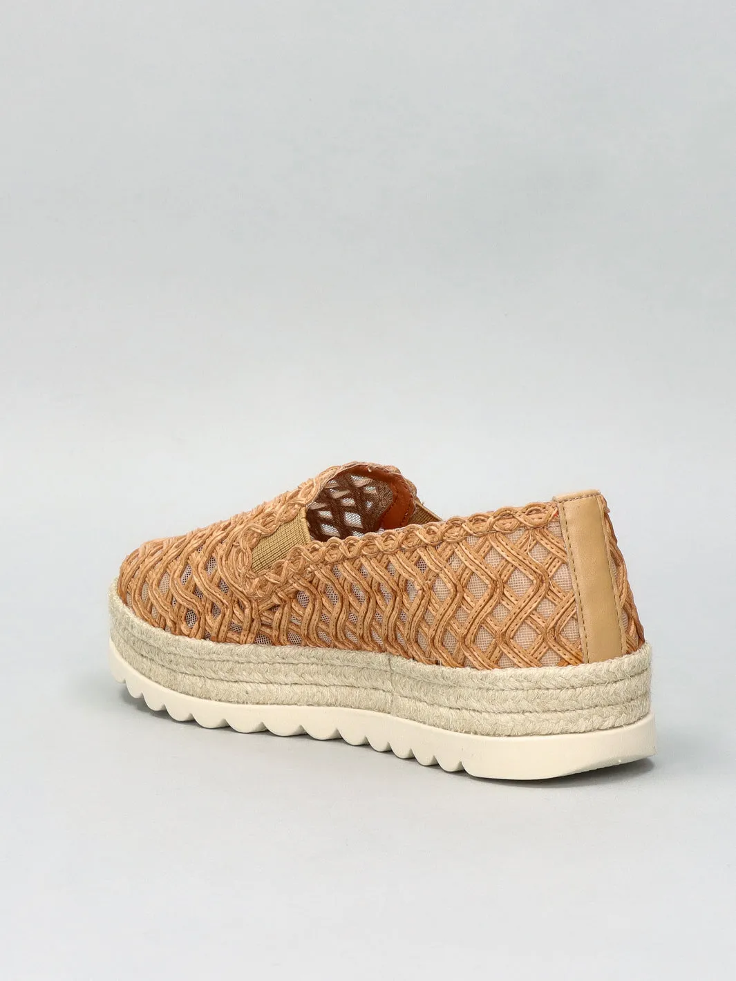 TEXTILE ESPADRILLES - BROWN
