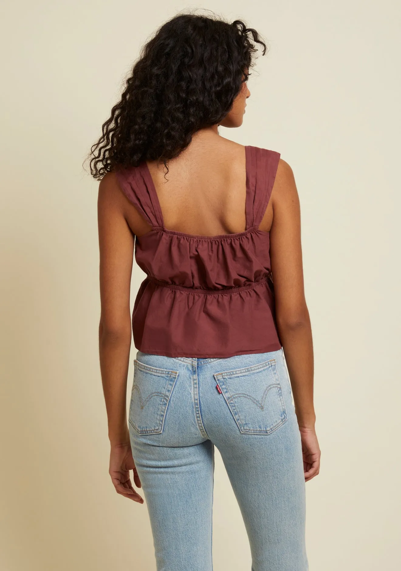 Thalia Elastic Crop