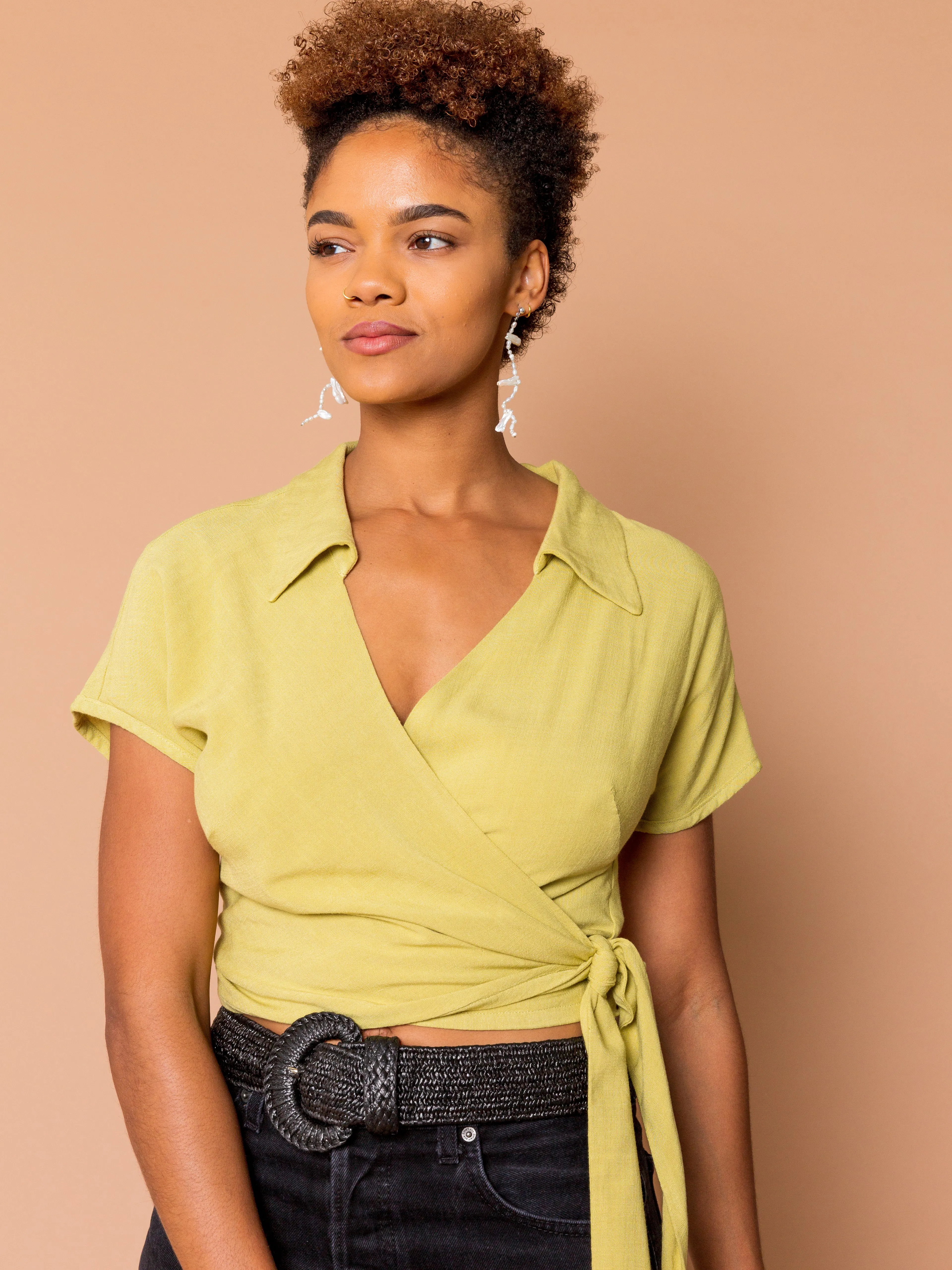 THE BOWLER WRAP TOP ~ YinYang