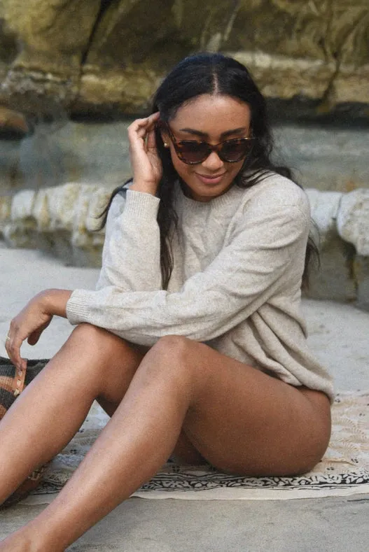 The Cashmere Cove Crew Neck // Moon