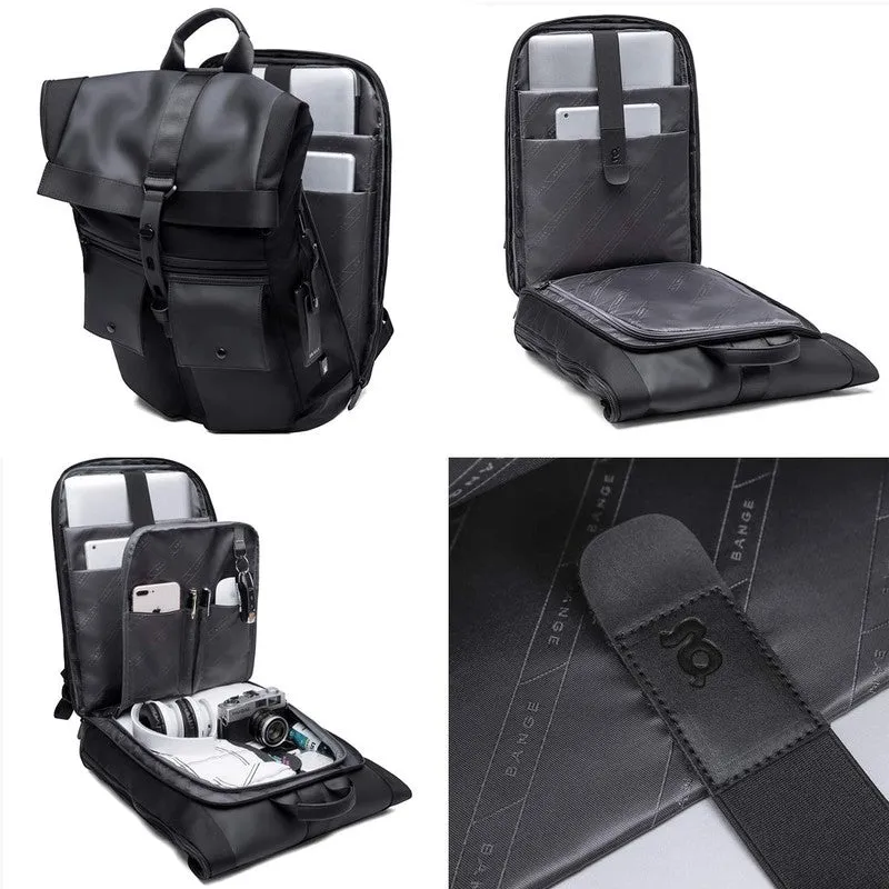 THE CLOWNFISH 15.6 inch Water Resistant Laptop Backpack - Anti-theft, Foldable | 30 L | Black