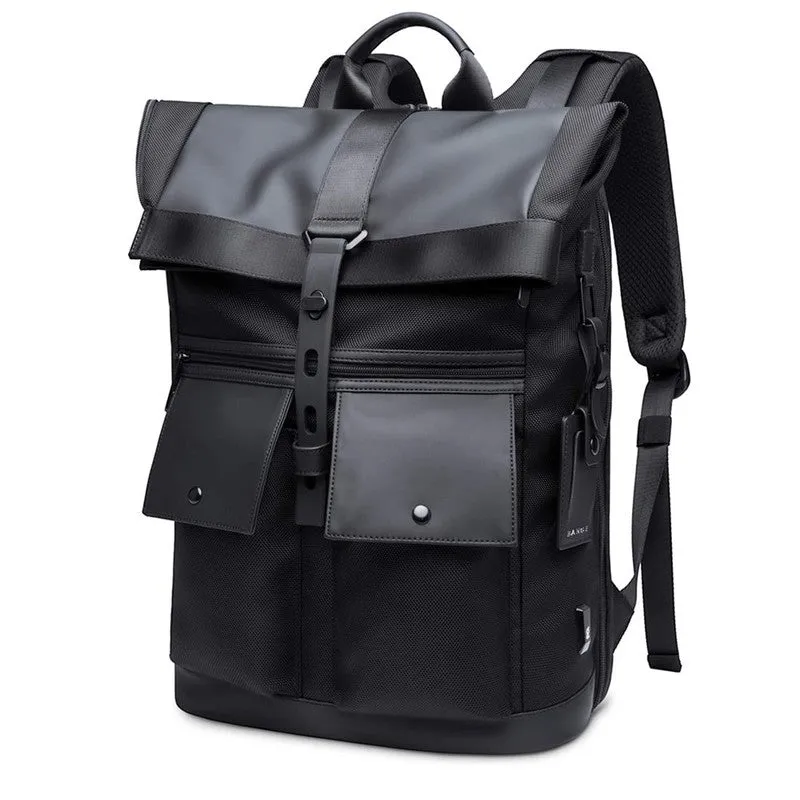THE CLOWNFISH 15.6 inch Water Resistant Laptop Backpack - Anti-theft, Foldable | 30 L | Black