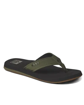 The Layback Flip Flops in Black & Olive