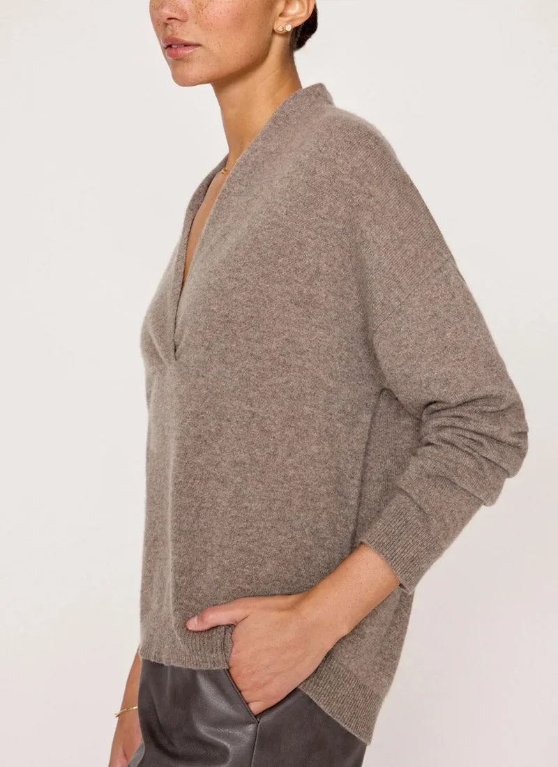 The Siena Wrap Neck Pullover