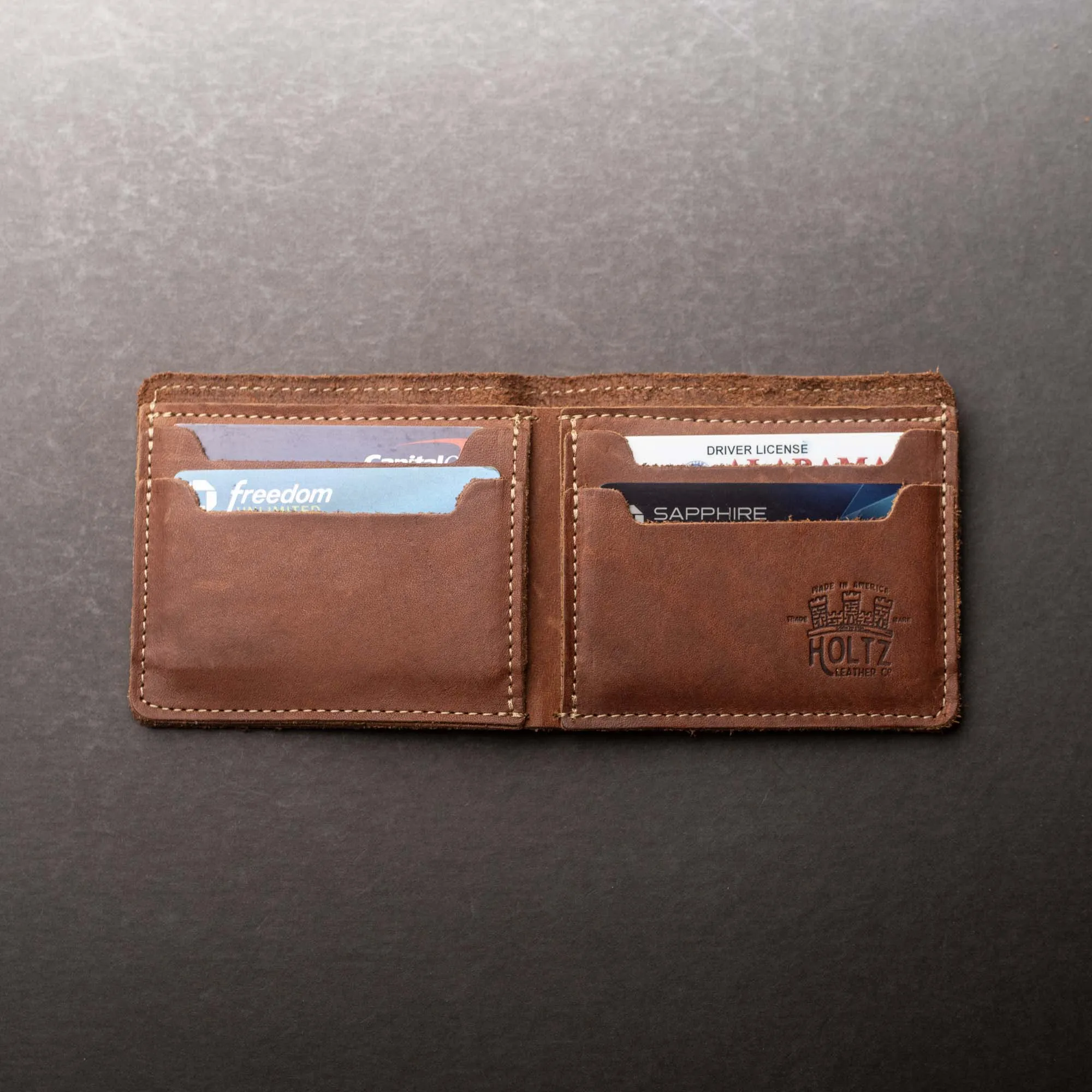 The Slim Dixie Fine Leather BiFold Wallet