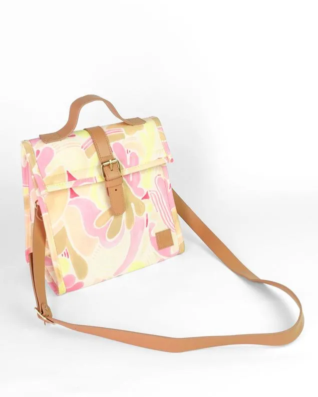 The Somewhere Co Golden Girl Lunch Satchel w/ Shoulder Strap
