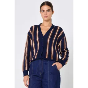 The Tiny Big Sister - Ines striped cardigan - navy
