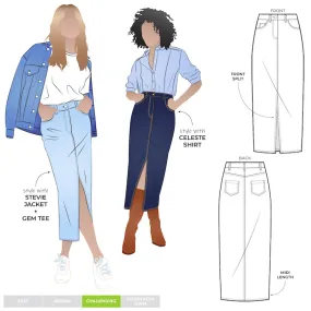 The Tommie Skirt by Style Arc, Size 18-30