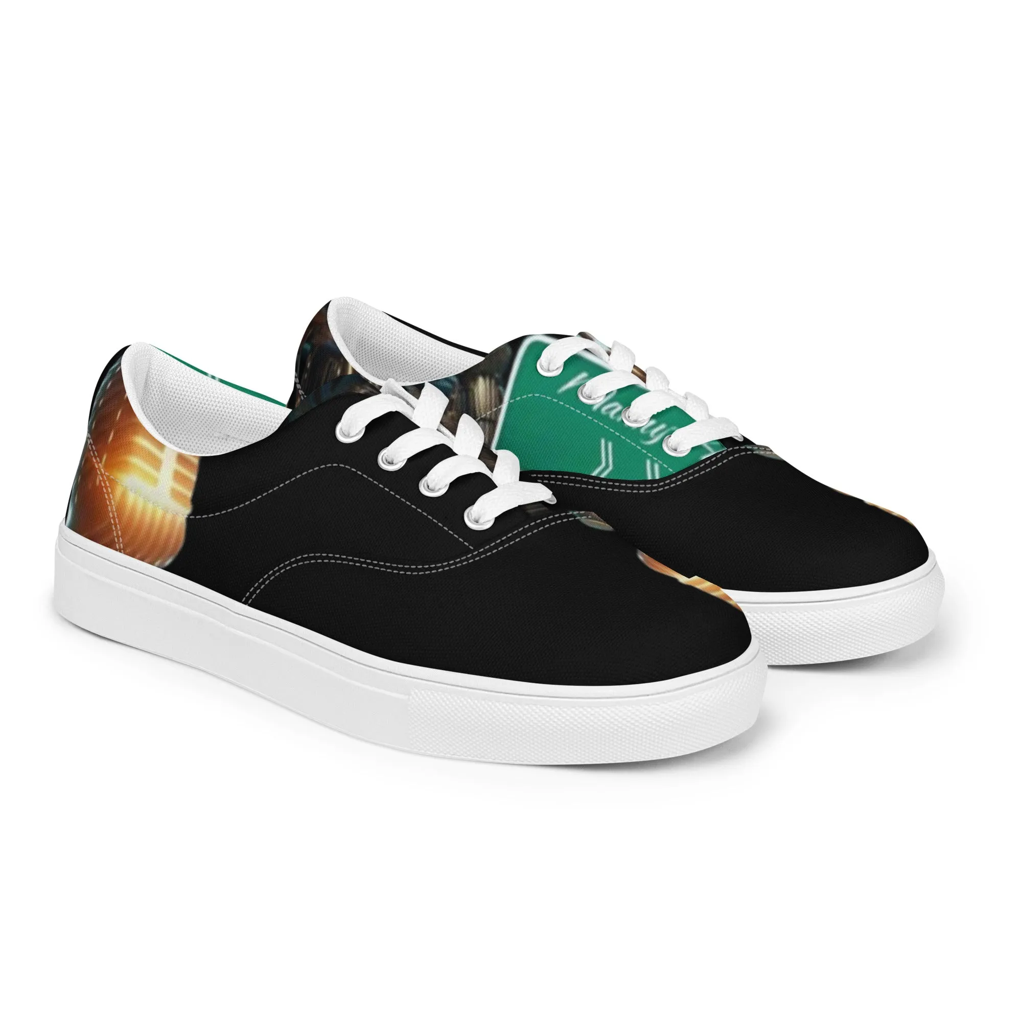 THE TRU MC BRAND Men’s lace-up canvas shoes