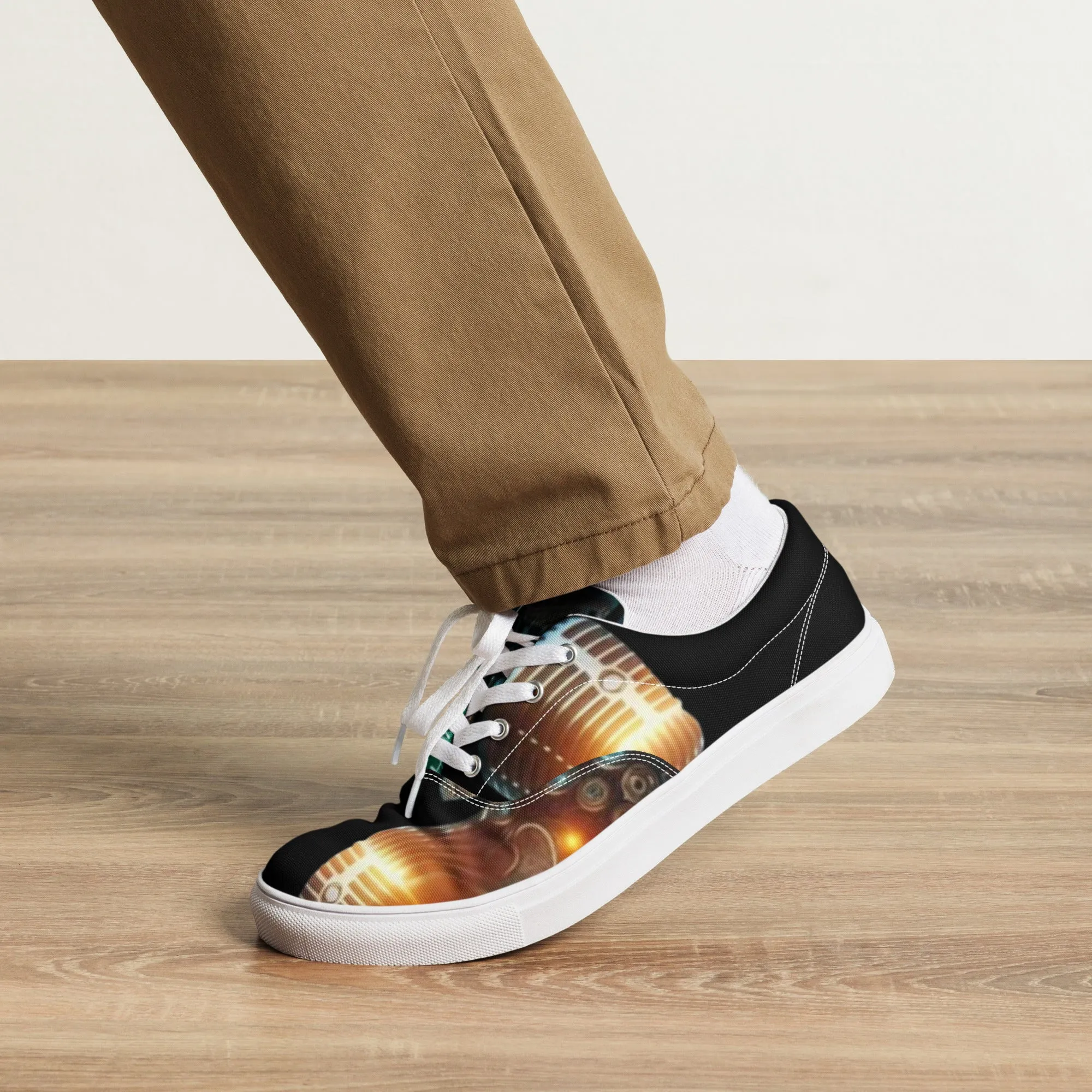 THE TRU MC BRAND Men’s lace-up canvas shoes