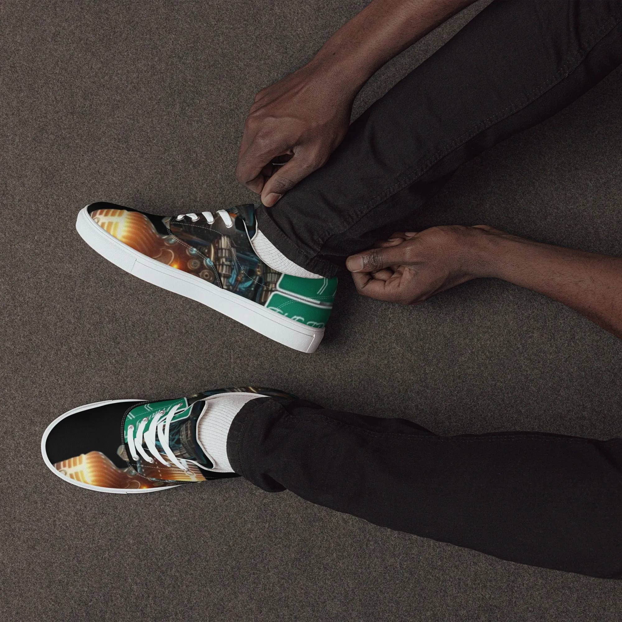 THE TRU MC BRAND Men’s lace-up canvas shoes