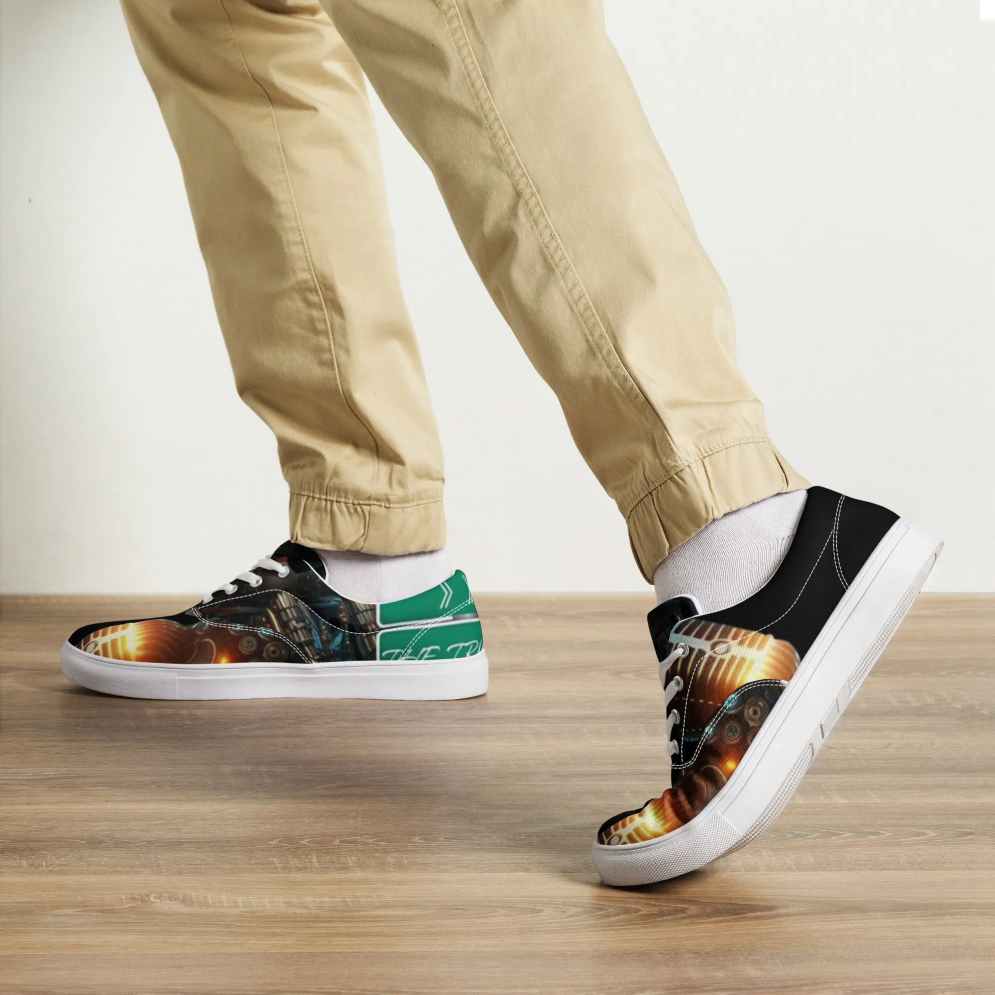 THE TRU MC BRAND Men’s lace-up canvas shoes