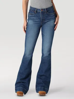 THE WRANGLER RETRO PREMIUM JEAN: WOMEN'S HIGH RISE TROUSER IN ELIZABETH