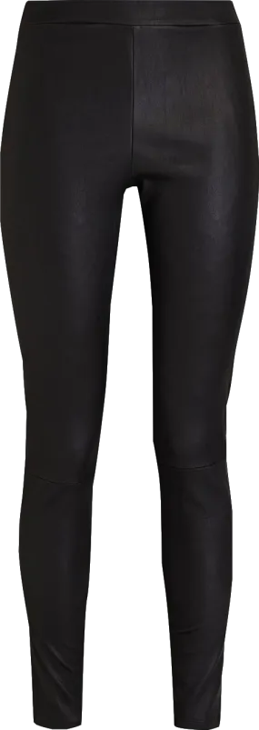 Theory Black Lamb Stretch Leather Leggings Us4 UK 8