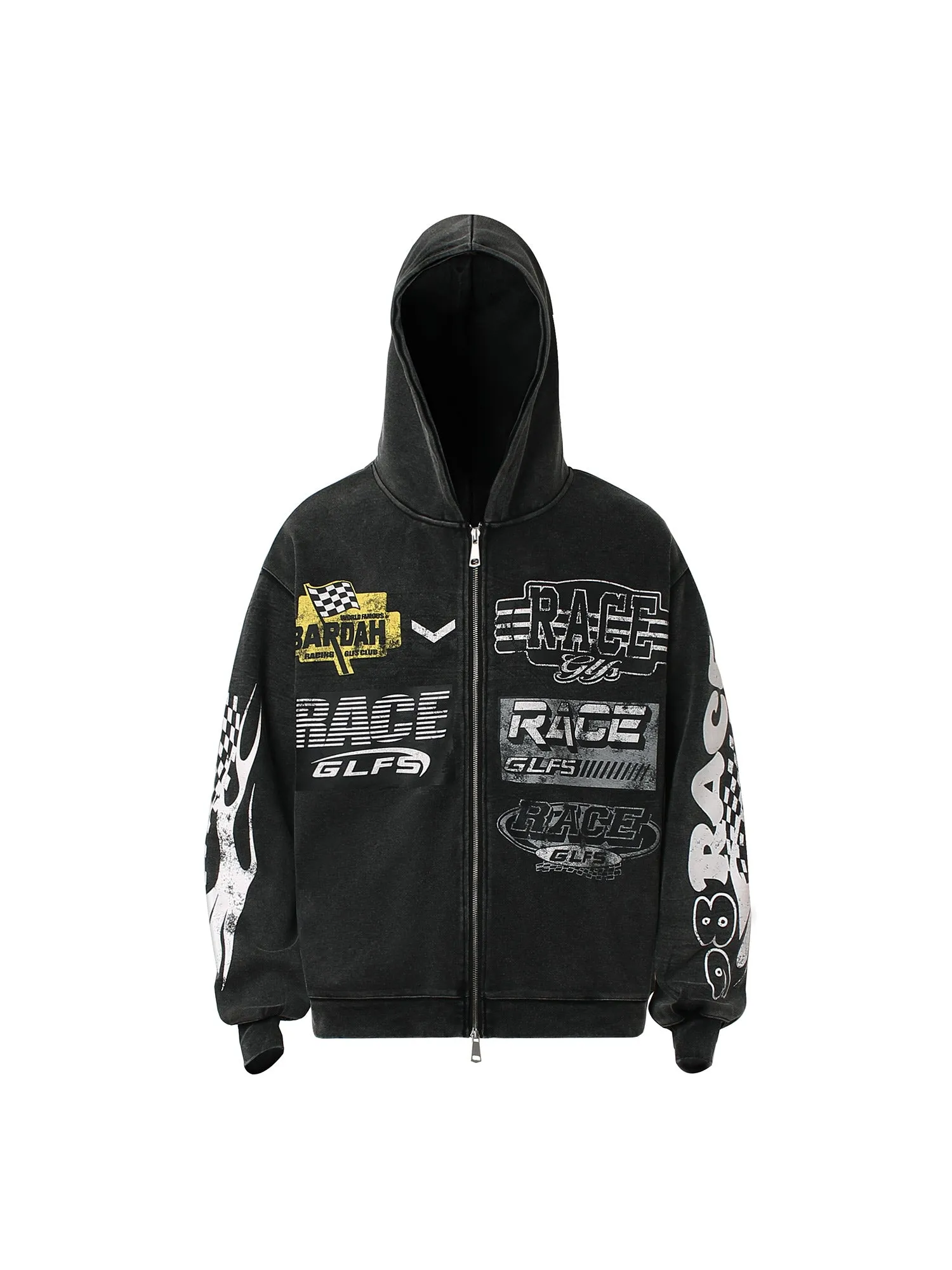 Thesupermade Racing Zip Up Hoodie