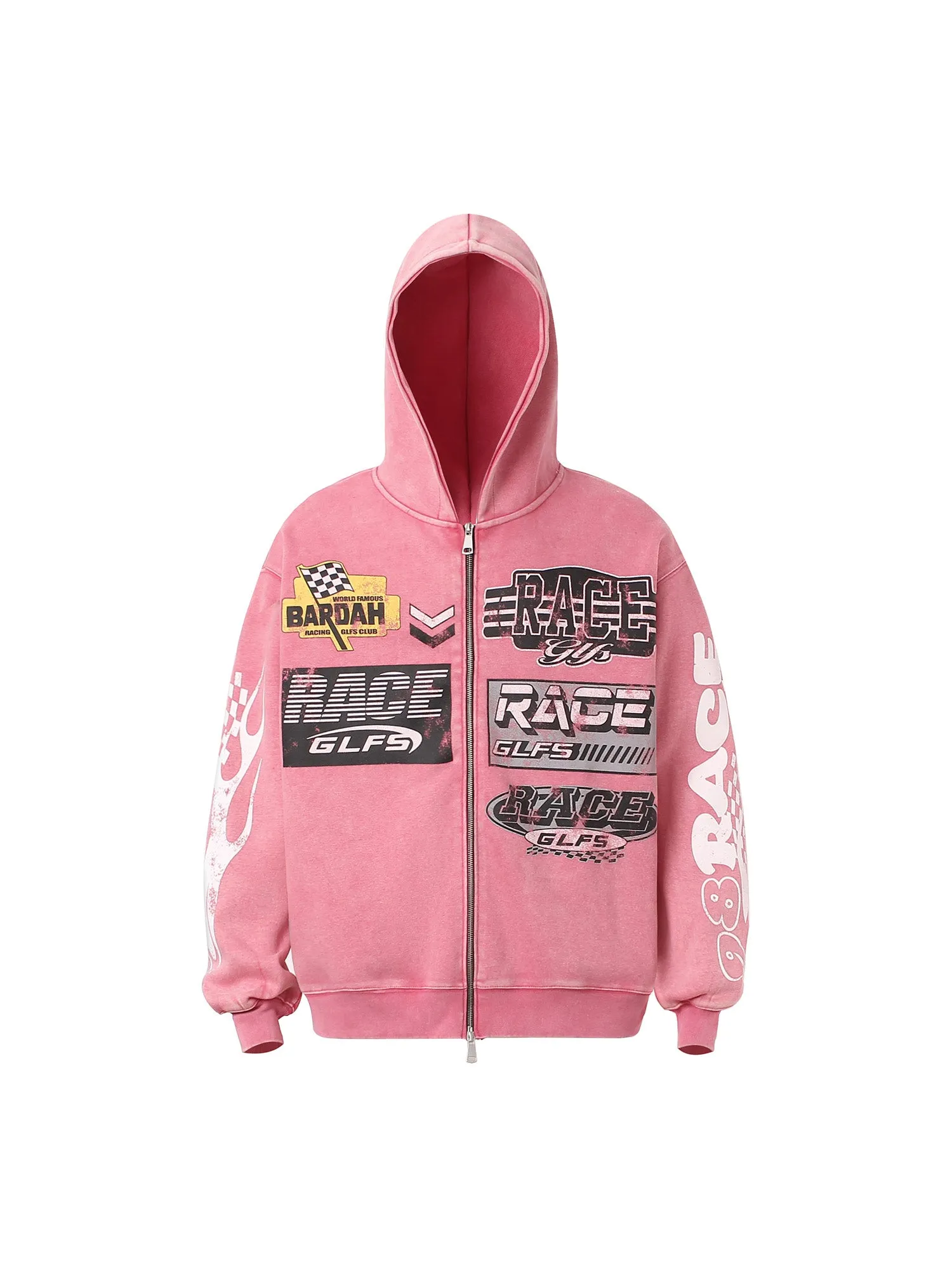 Thesupermade Racing Zip Up Hoodie