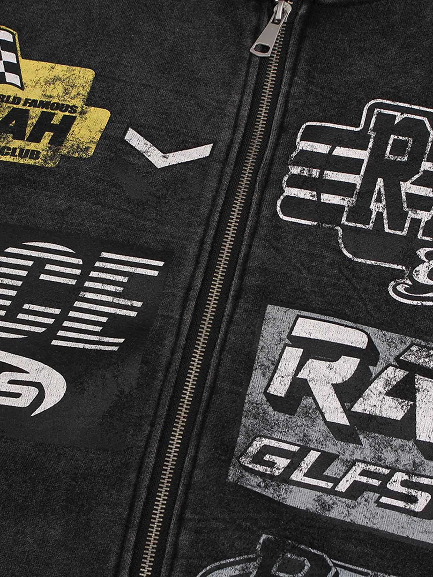 Thesupermade Racing Zip Up Hoodie