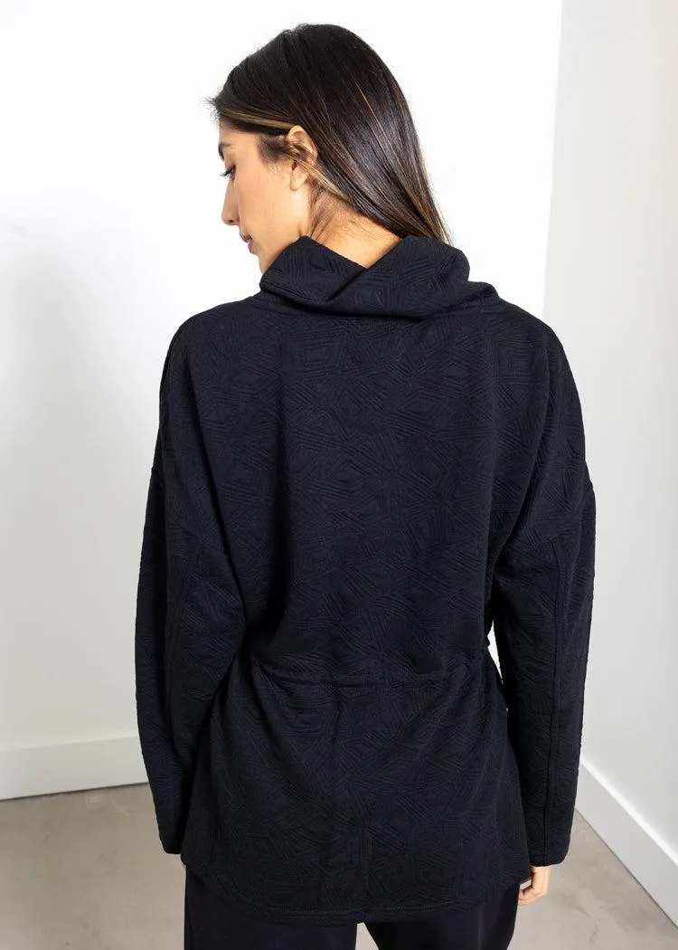 THML Sandra Cowl Neck- BK