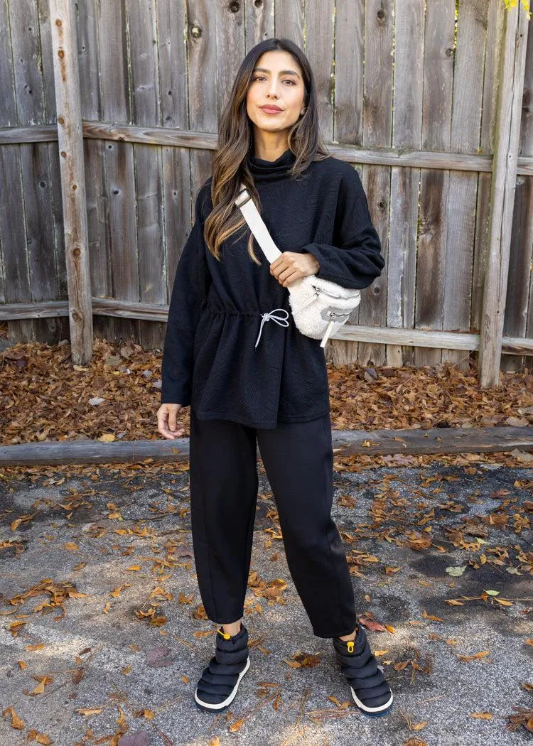THML Sandra Cowl Neck- BK