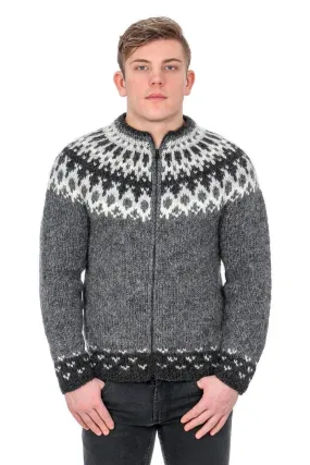 Thor - Icelandic Sweater Cardigan - Grey