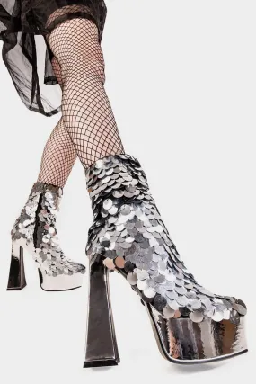 Those Eyes Platform Ankle Boots
