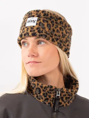 Throwback Sherpa Leopard Headband