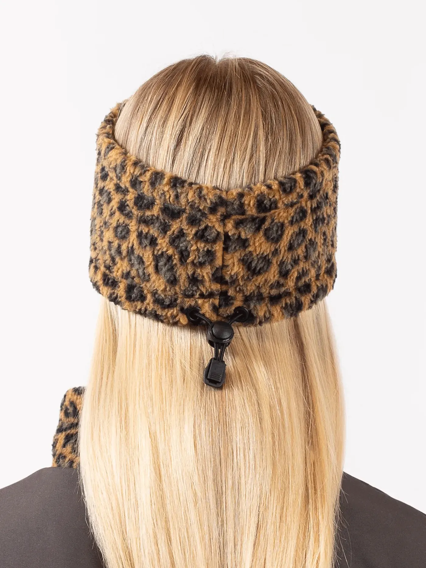Throwback Sherpa Leopard Headband
