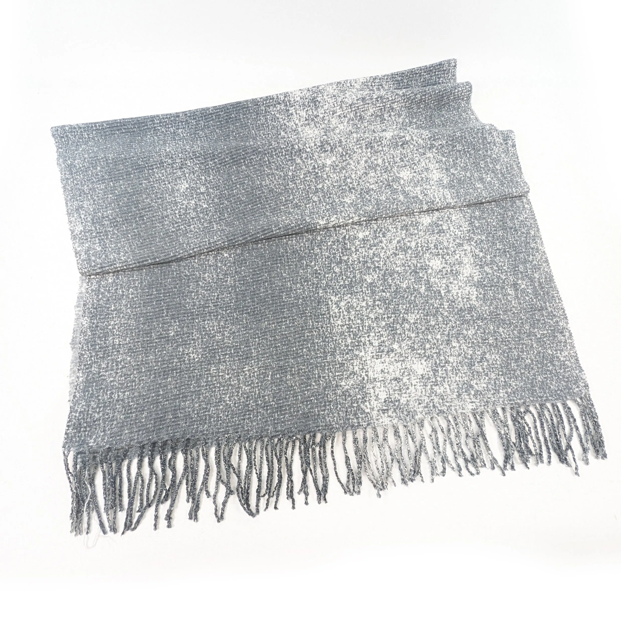 Ticha - Crinkle Pastel Scarf (65x180cm) - Cloud Grey