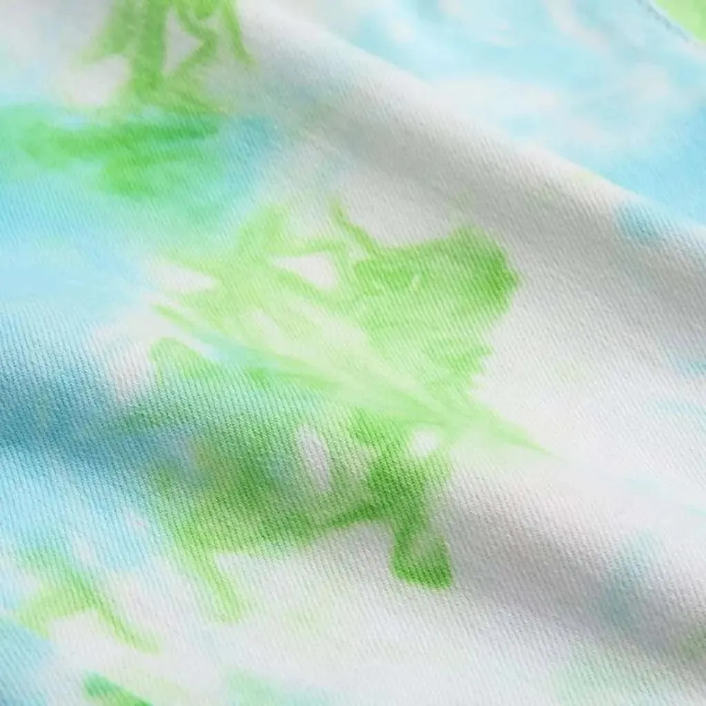 Tie-die y2k men's skinny jeans