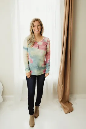 Tie Dye Henley