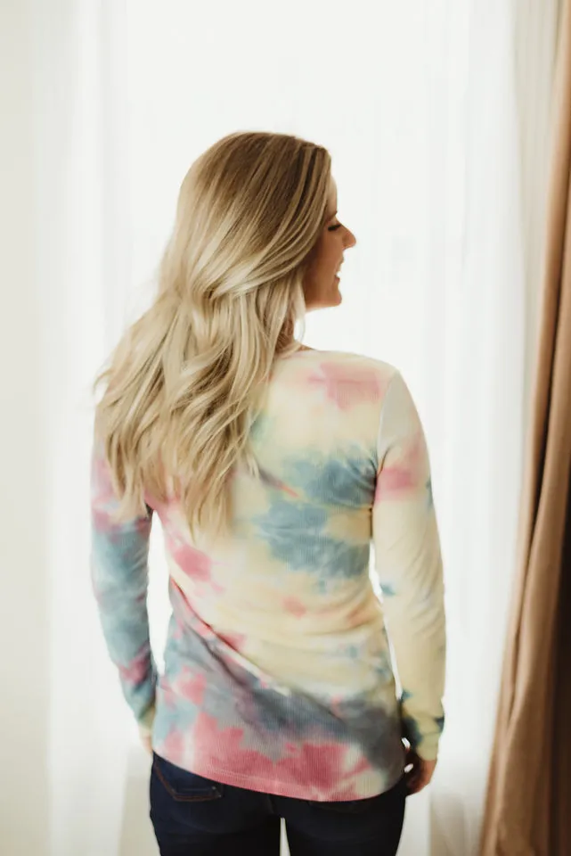 Tie Dye Henley