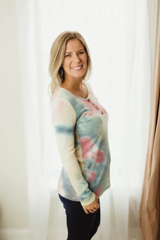 Tie Dye Henley