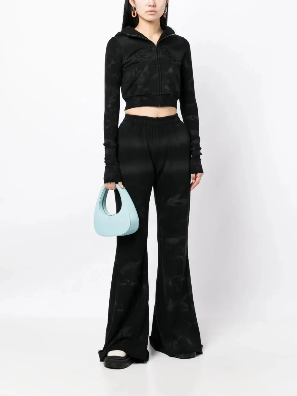 Tie-dye Print Cotton Trousers