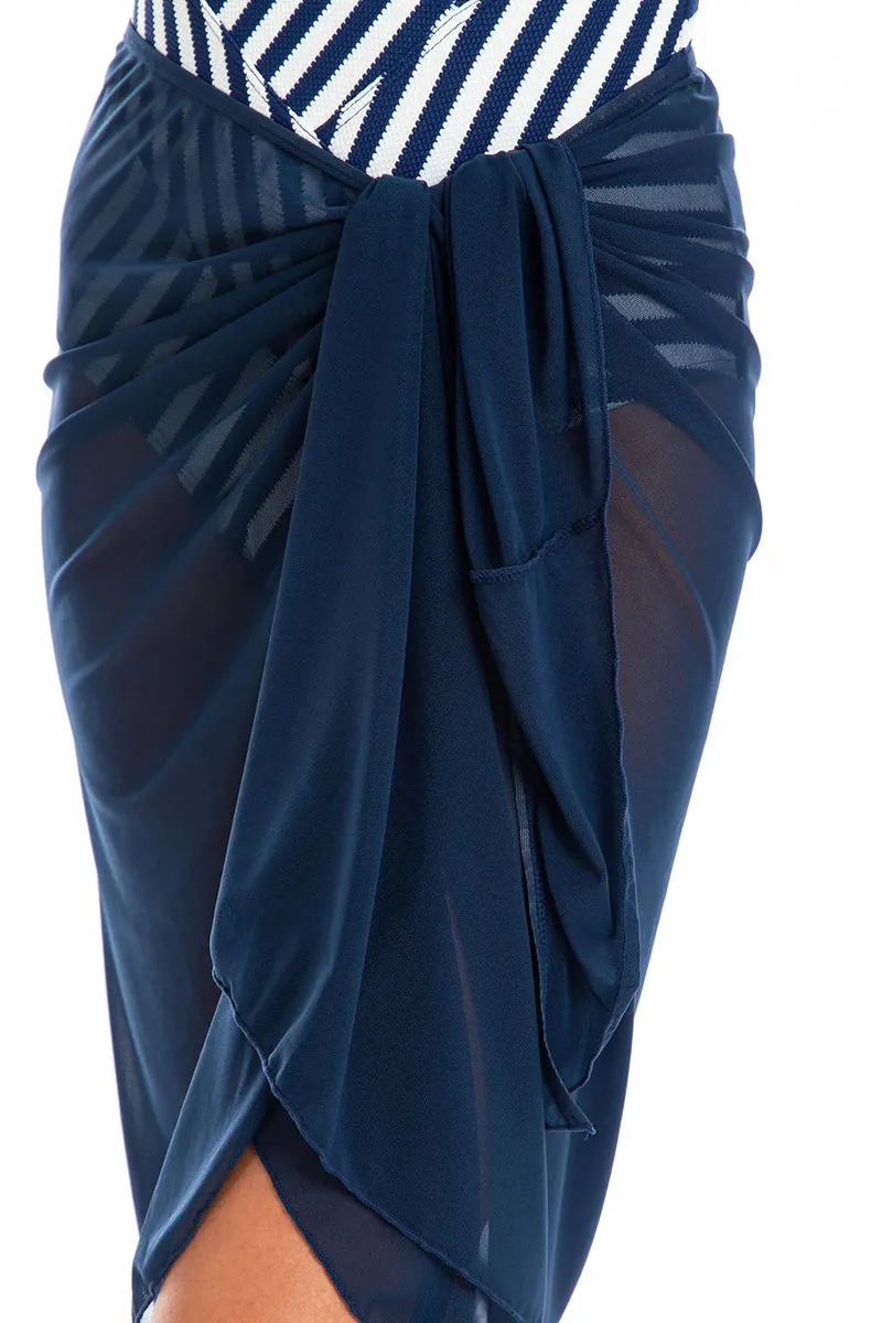 Tie Side Mesh Sarong