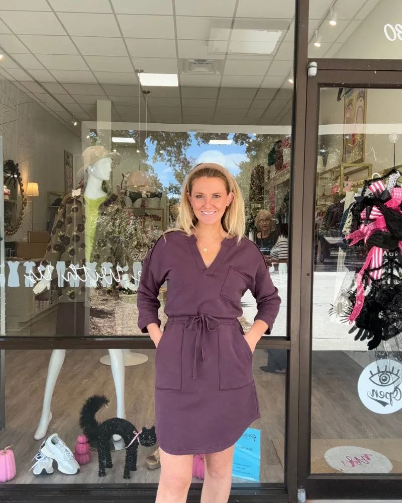 Tie Waist Lounge Dress
