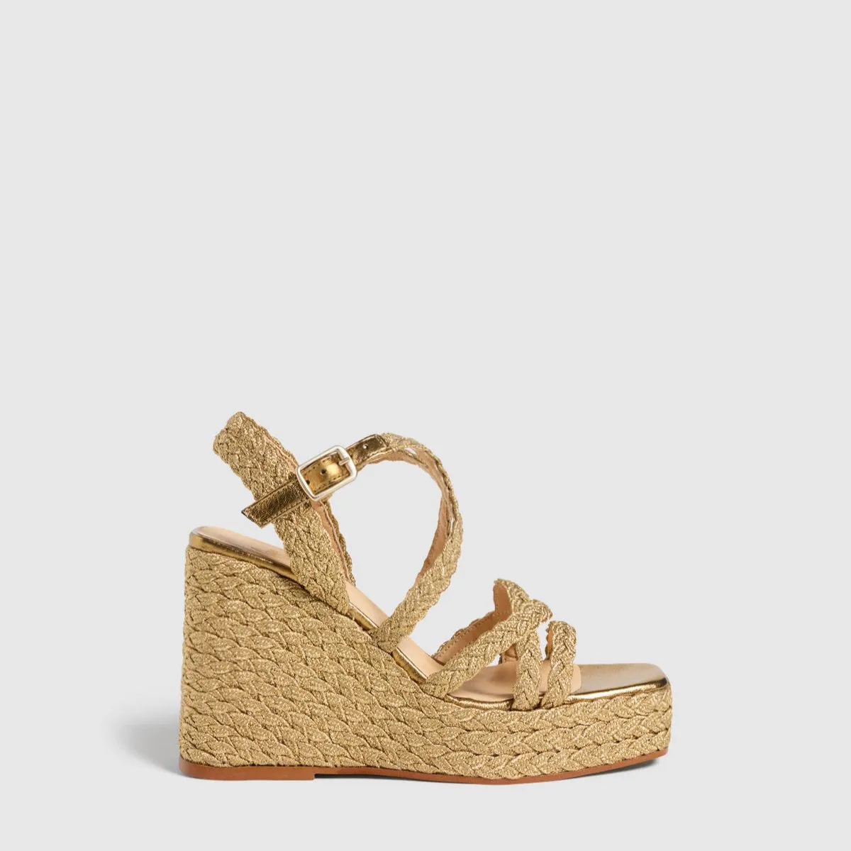 Timotea Beige Wedge Sandal