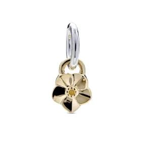 Tiny Forget-Me-Not Gold Charm
