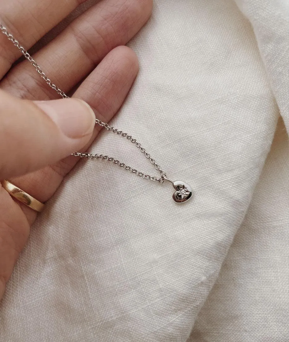 Tiny Heart of Gold necklace