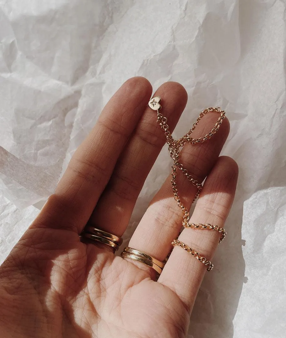 Tiny Heart of Gold necklace