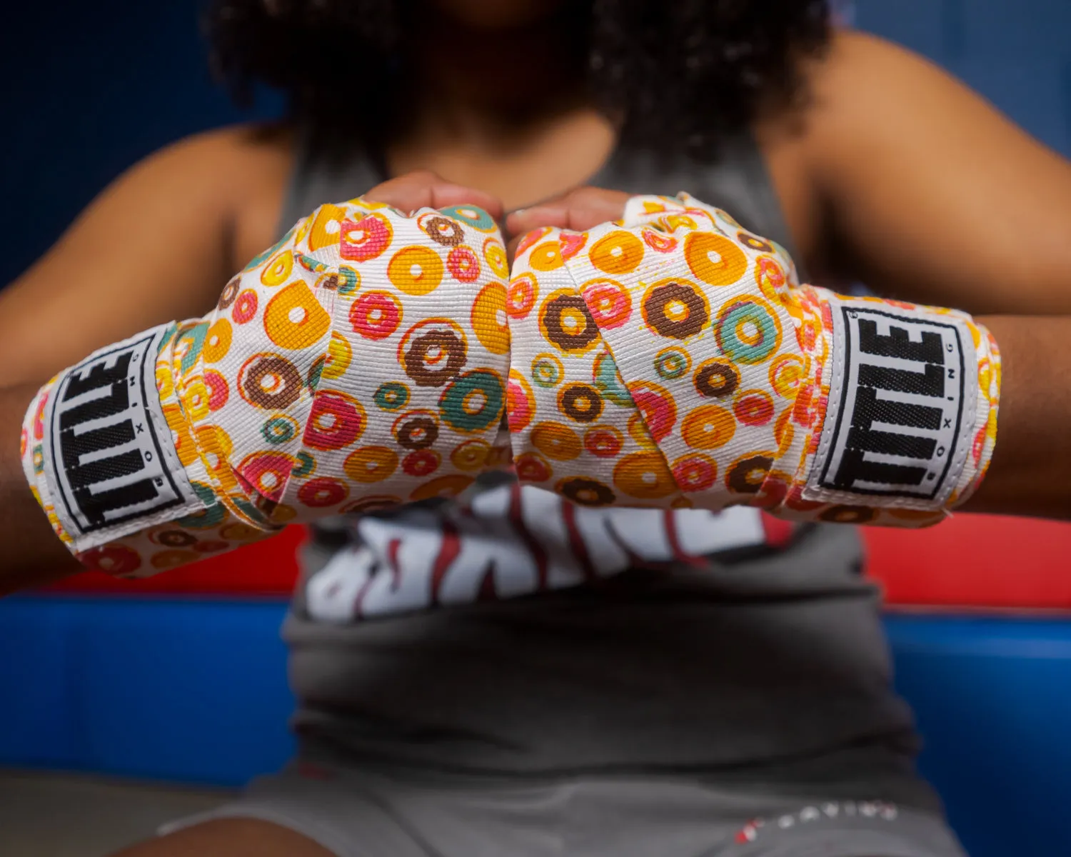 TITLE Boxing Print Hand Wraps 180"