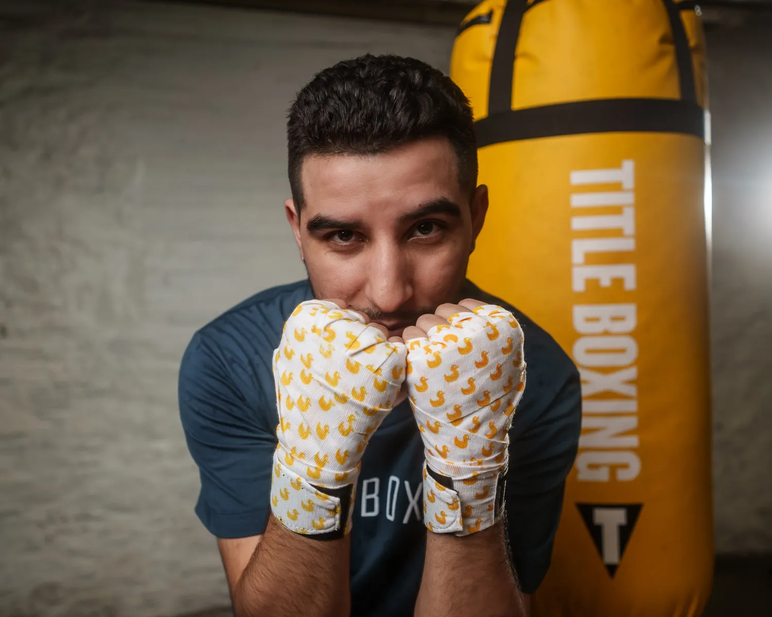 TITLE Boxing Print Hand Wraps 180"