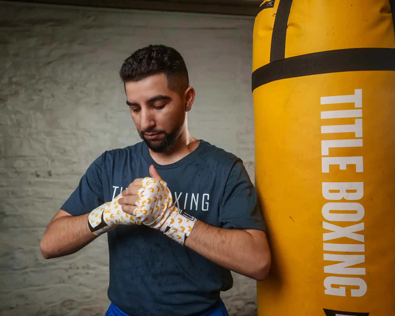 TITLE Boxing Print Hand Wraps 180"