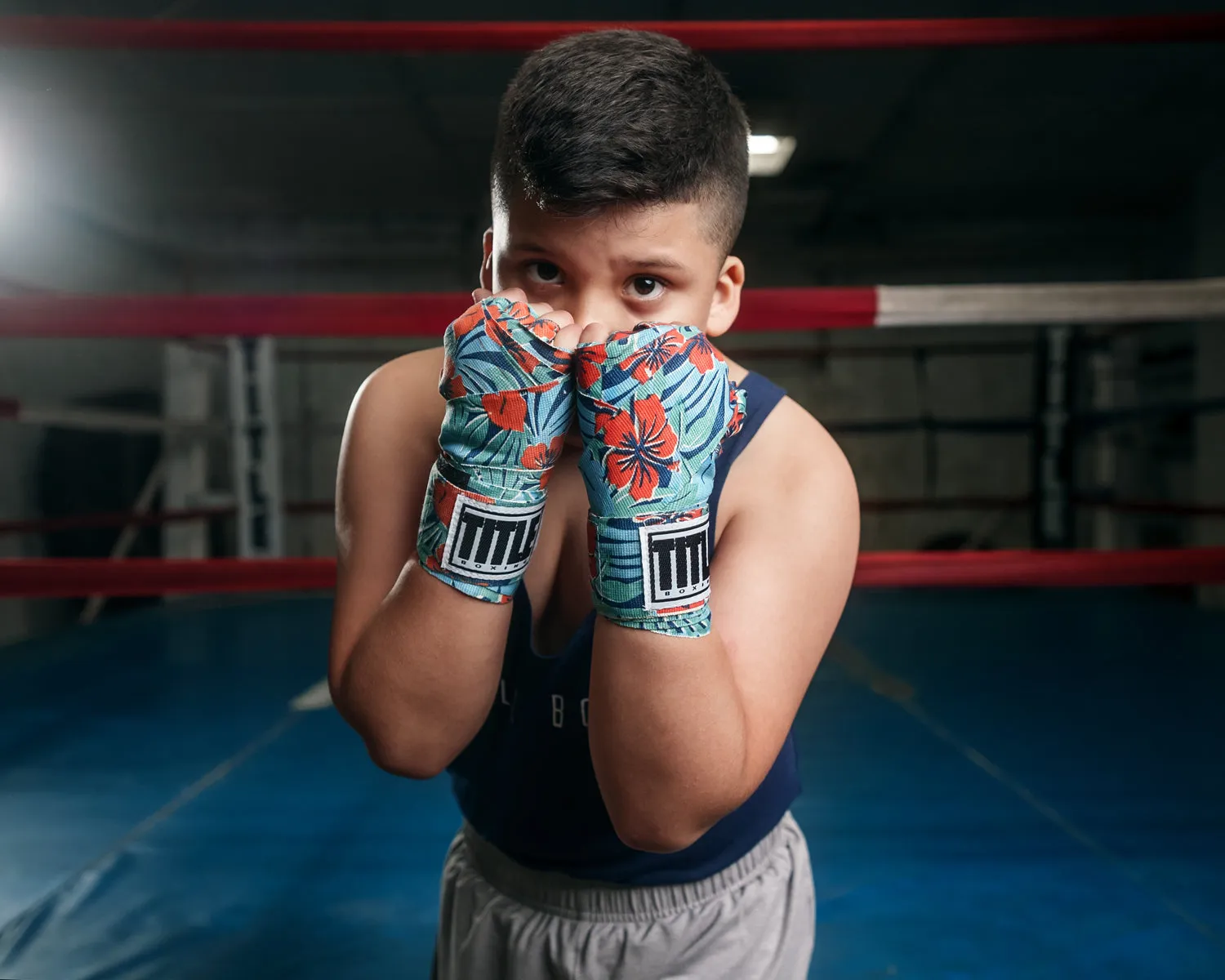TITLE Boxing Print Hand Wraps 180"