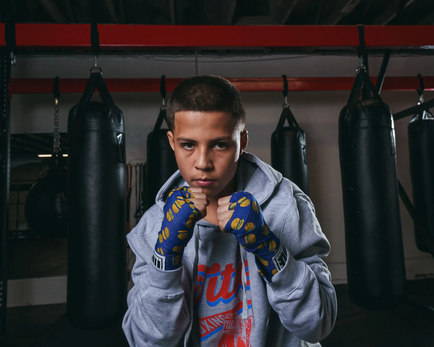 TITLE Boxing Print Hand Wraps 180"
