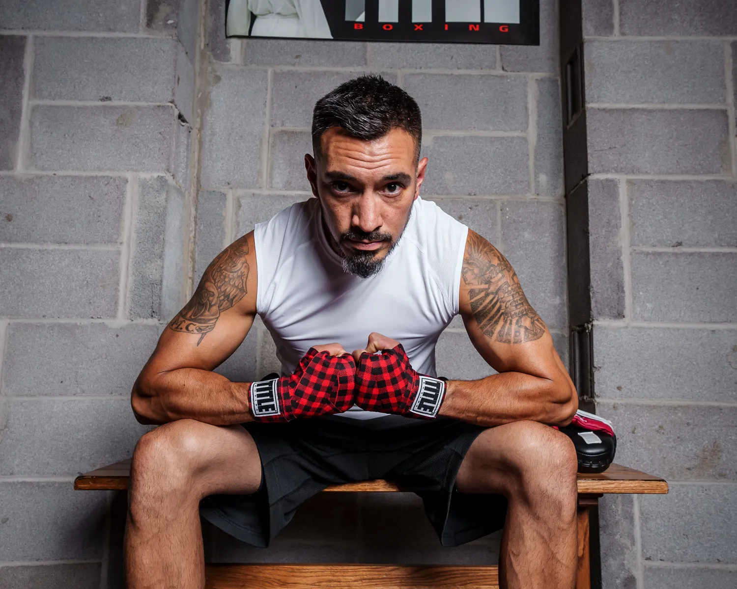 TITLE Boxing Print Hand Wraps 180"