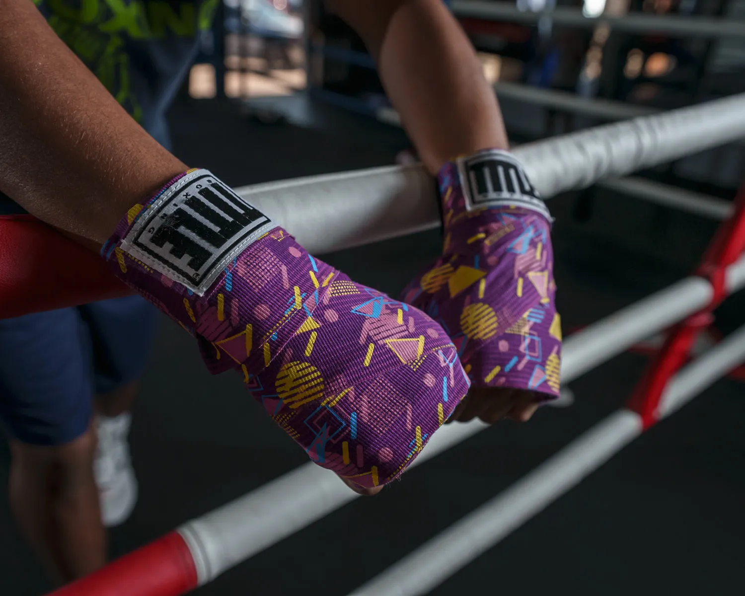 TITLE Boxing Print Hand Wraps 180"
