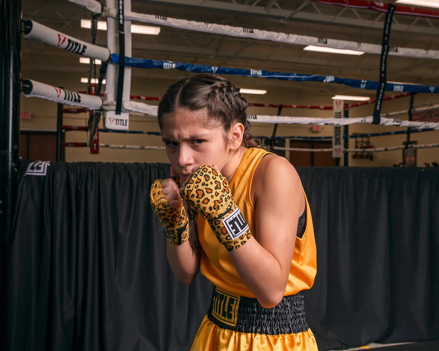 TITLE Boxing Print Hand Wraps 180"