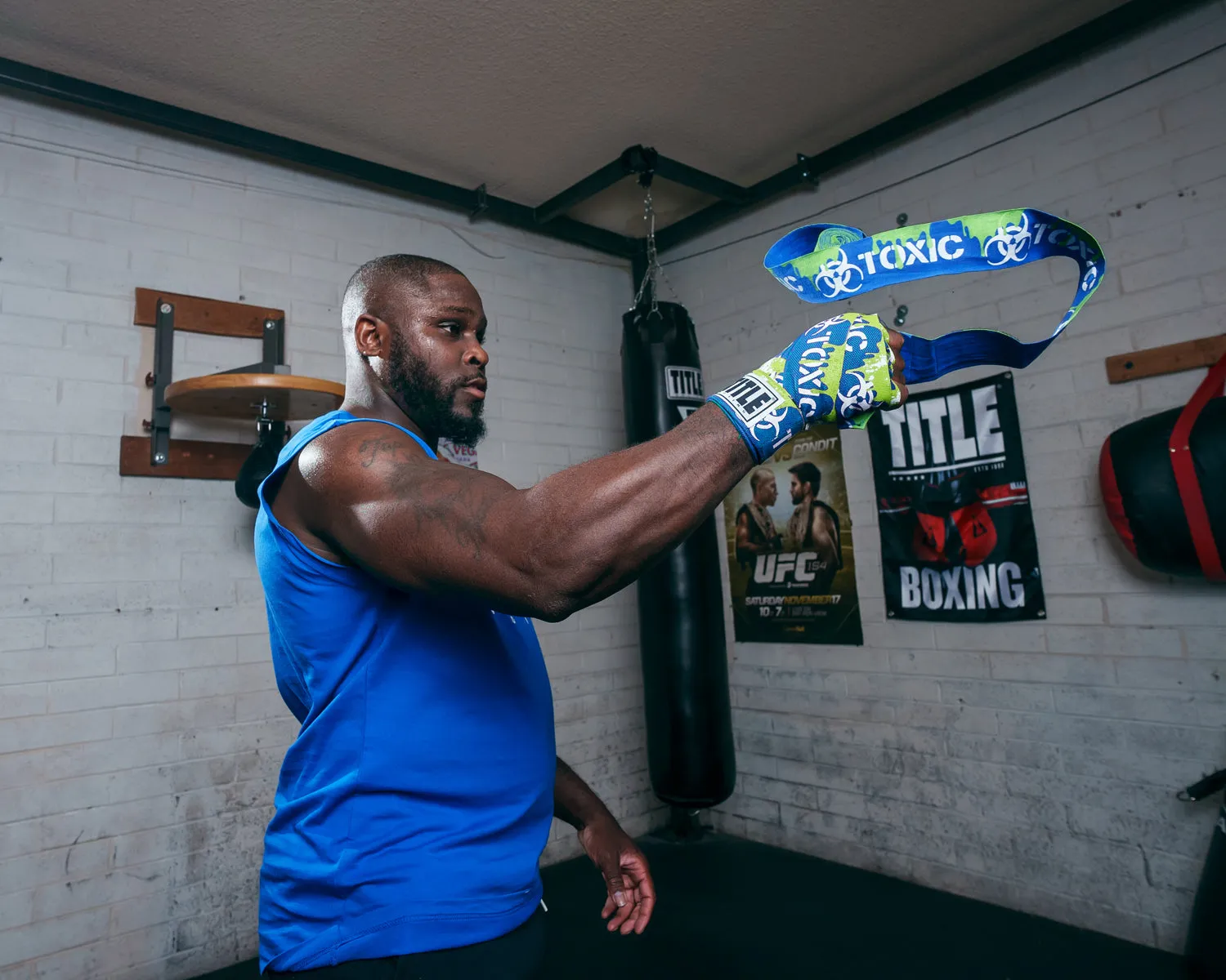 TITLE Boxing Print Hand Wraps 180"